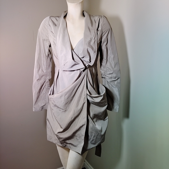 RUDSAK Tan Chino Nylon Trench Jacket XS - Picture 6 of 10